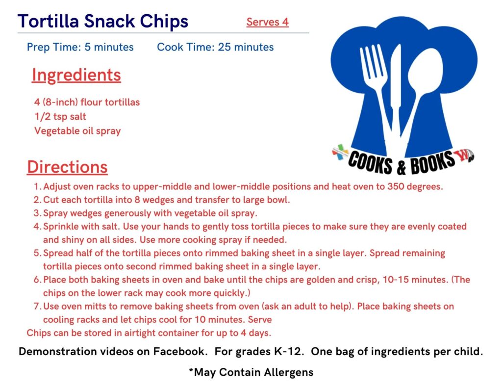 Tortilla Snack Chips: Ingredients and Directions