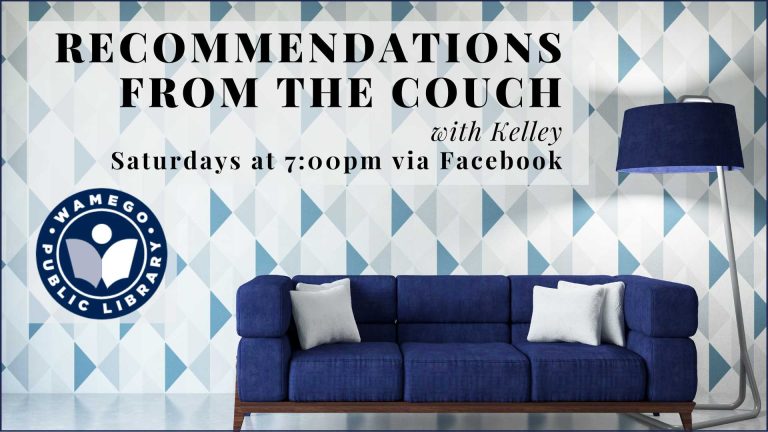 Recommendations from the Couch, Saturdays at 7pm on Facebook