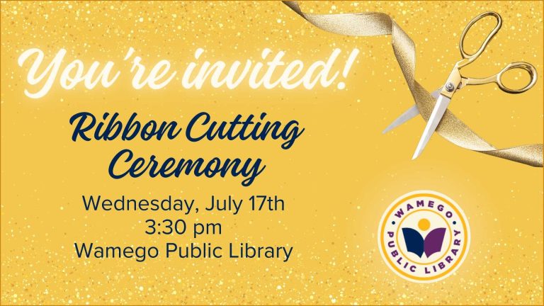 Ribbon Cutting Ceremony, Wednesday, July 17th at 3:30pm