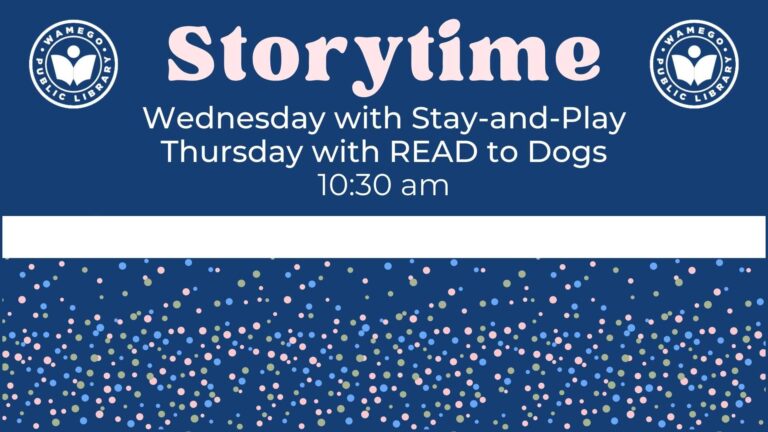 Storytime: Wednesdays and Thursdays at 10:30 am