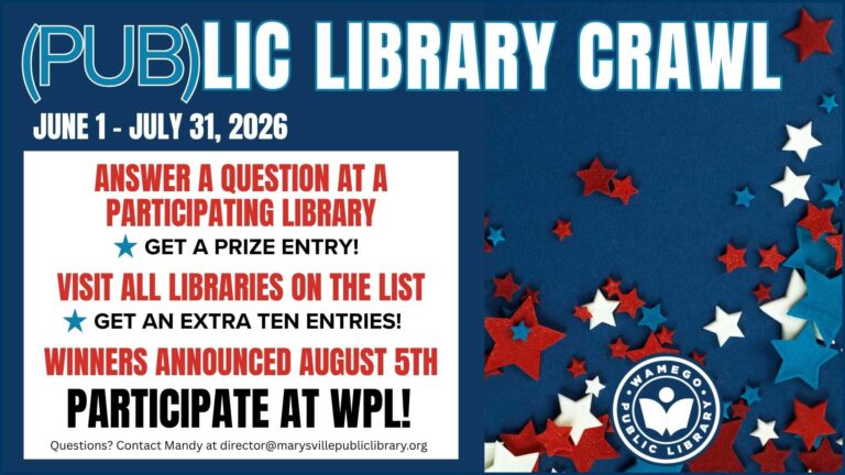 (Pub)lic Library Crawl: June 1st - July 31st, visit WPL to participate