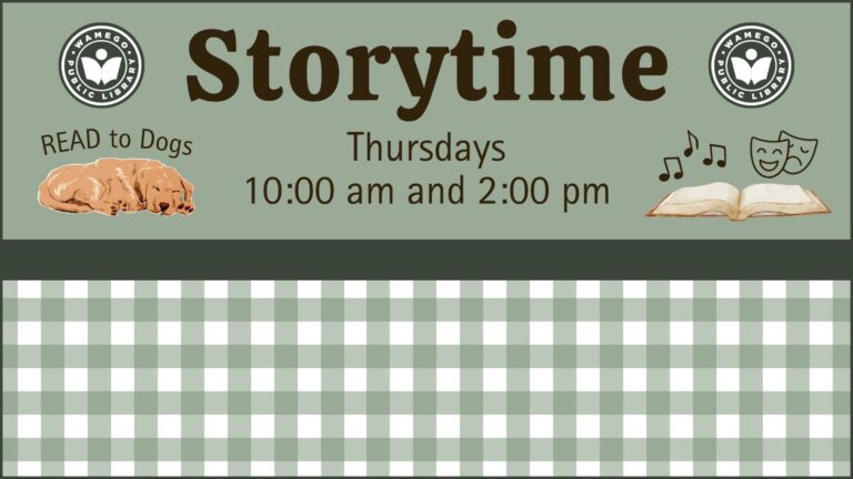 Storytime: Thursdays at 10 am and 2 pm