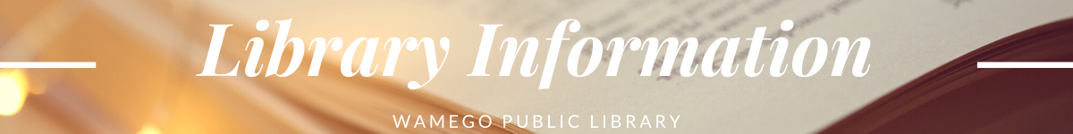 Library Information website banner Library Information website banner