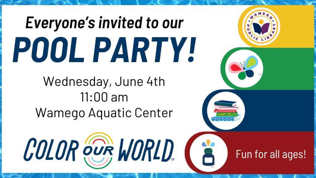 Free Pool Party June 4th, Wamego Aquatic Center