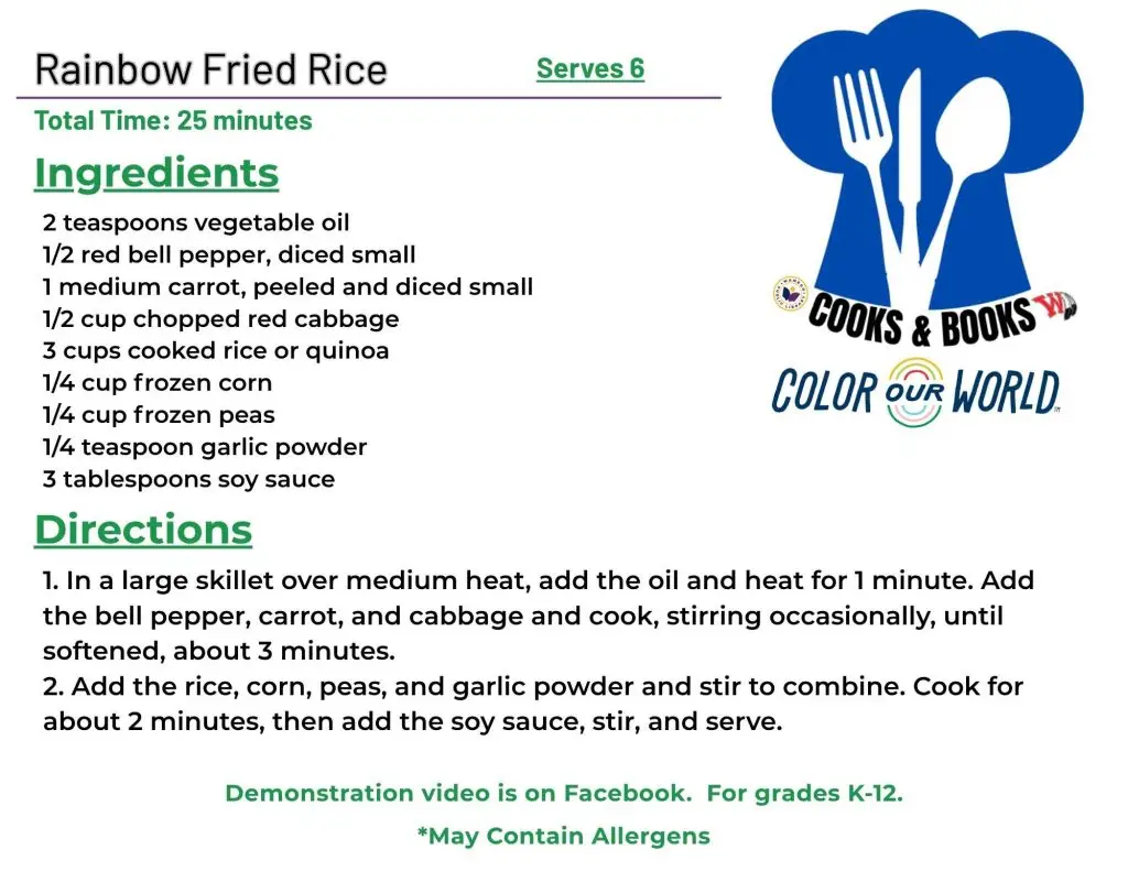 Rainbow Fried Rice Recipe