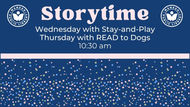 Storytime: Wednesdays and Thursdays at 10:30 am