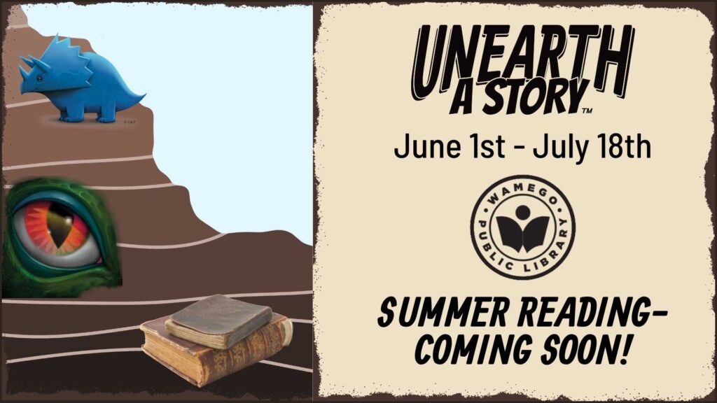 Save the date for summer reading, June 1st through July 18th