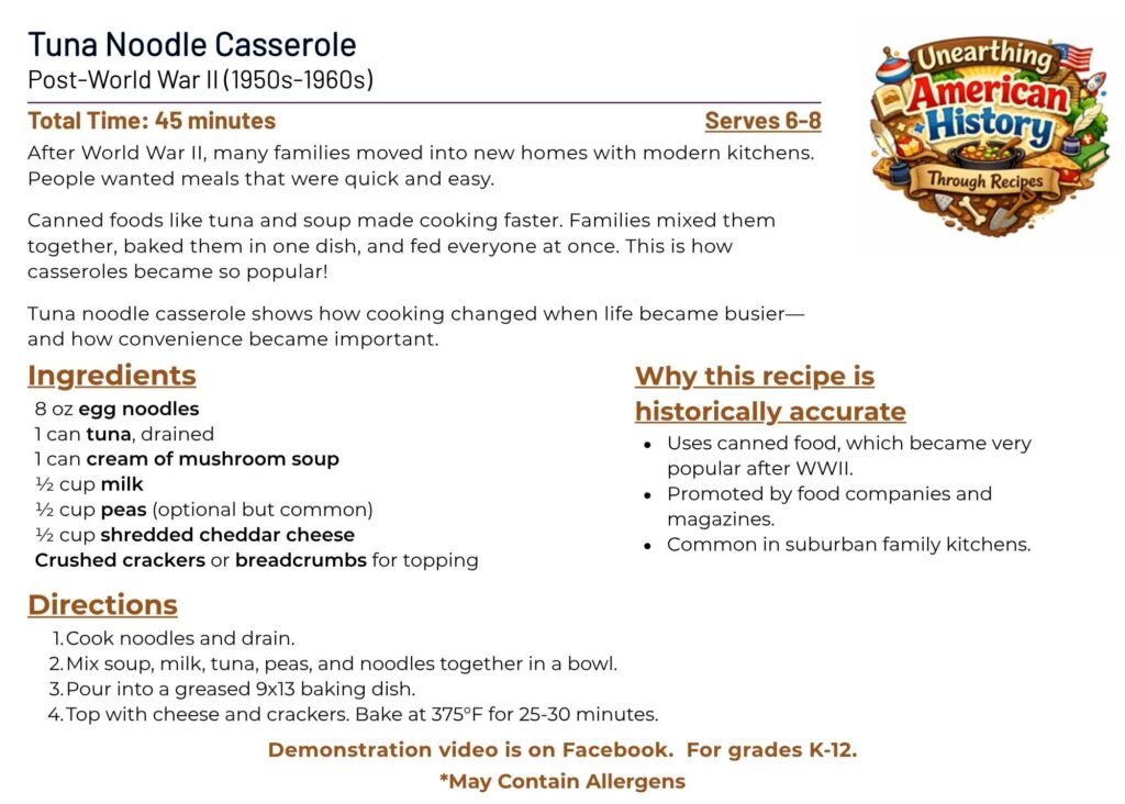 Tuna Noodle Casserole Recipe