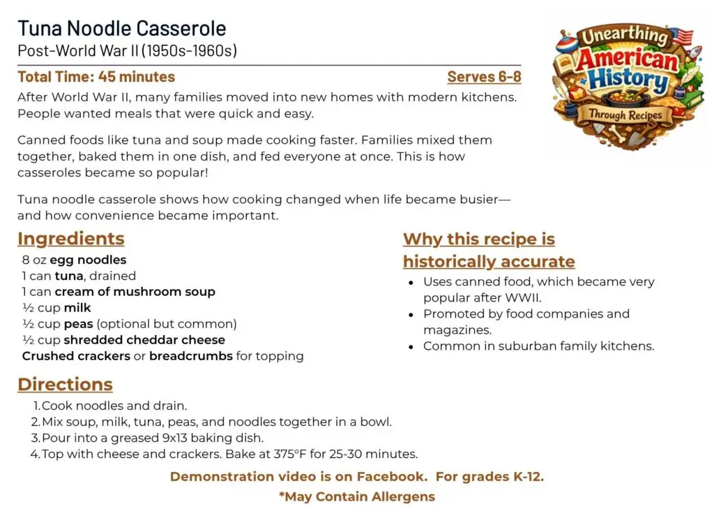 Tuna Noodle Casserole Recipe