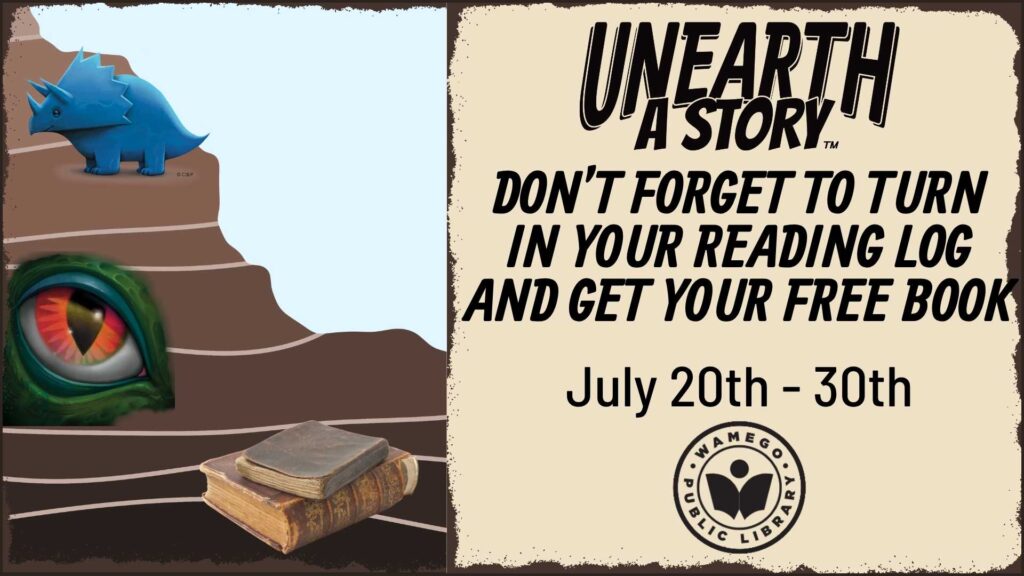 Don't forget to turn in your reading log and get your free book!