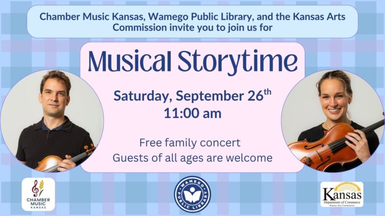 Musical Storytime: Saturday, September 26th at 11 am, free family concert for all ages