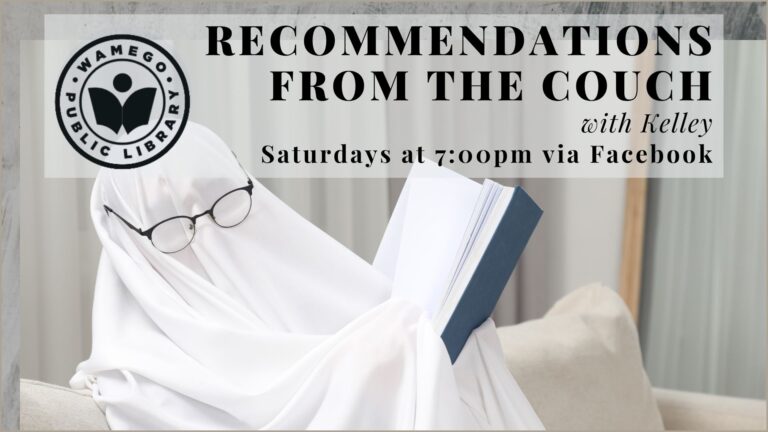 Recommendations from the Couch: Saturdays at 7 pm via Facebook, click to view